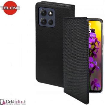 Telone atverčiamas dėklas - juodas (Motorola Moto G67/Moto G77)